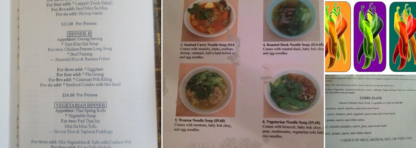 Thai Pot Thai Cuisine Menu
