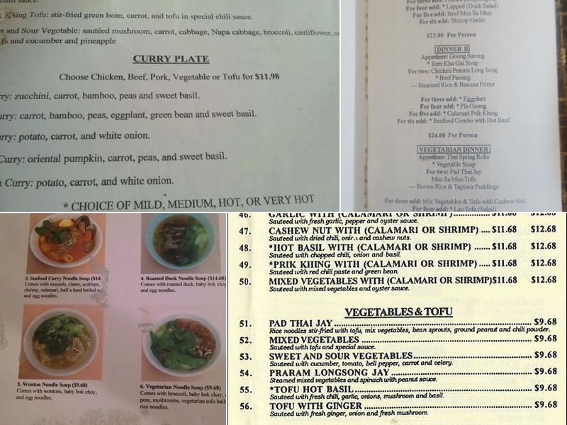 Thai Pot Thai Cuisine Menu