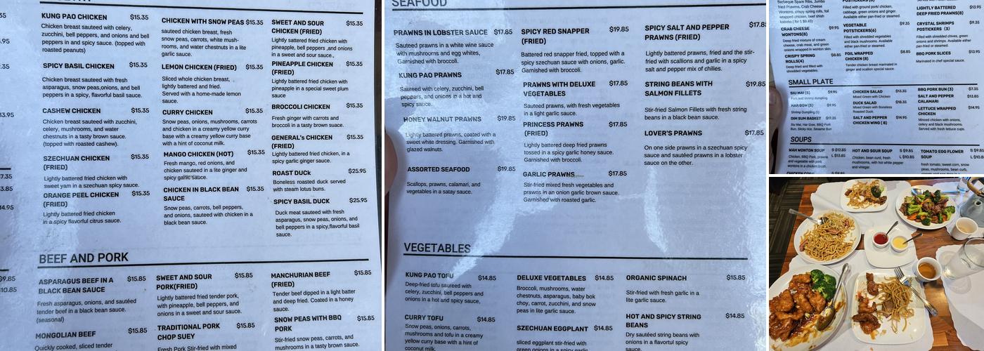 Lily Kai Chinese Cuisine Menu