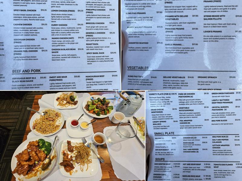 Lily Kai Chinese Cuisine Menu