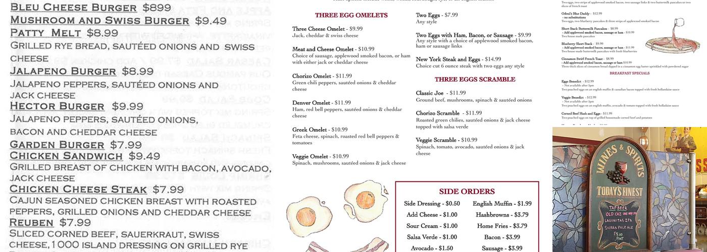 Big Daddy's Diner Menu