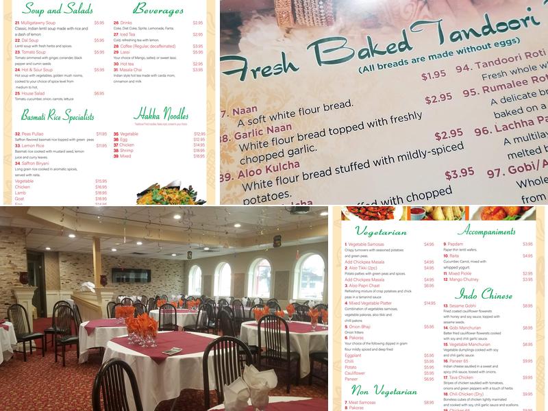 saffron Menu