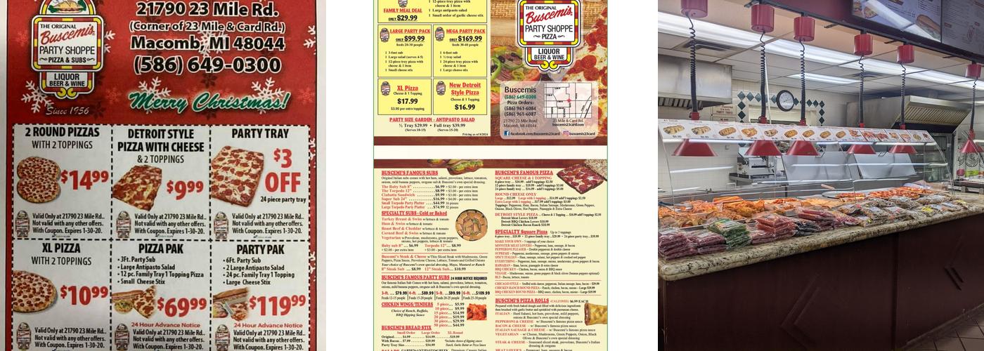 Buscemis Menu