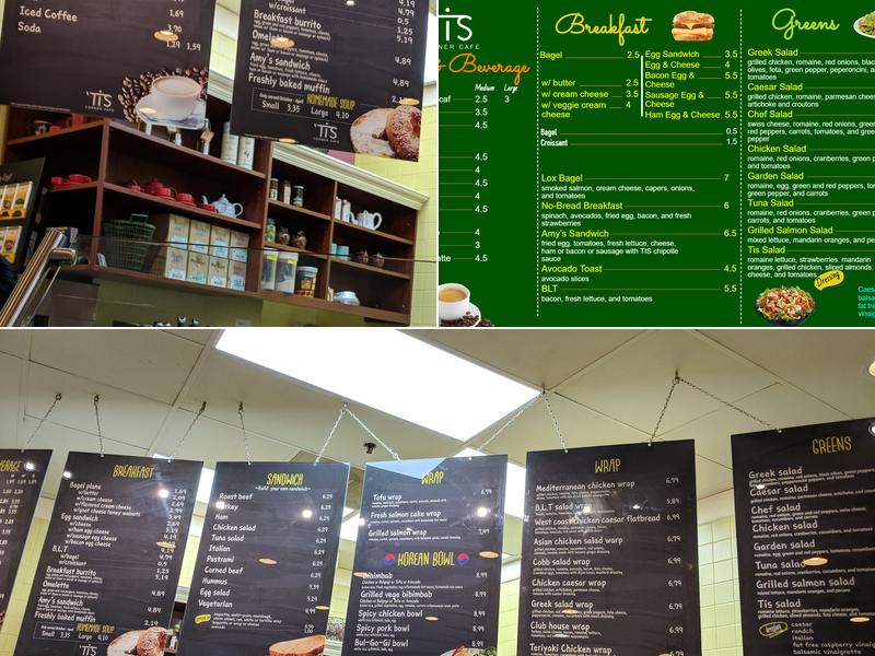 'Tis Corner Cafe Menu
