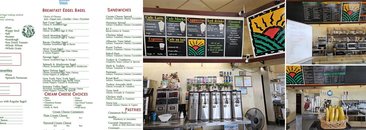 Sonoma Valley Bagel Co. Menu