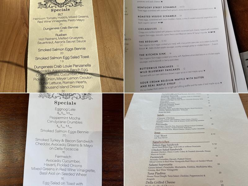 Della Fattoria Downtown Café Menu