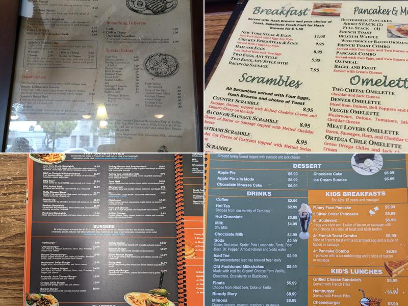 Boulevard Cafe & Grill Menu