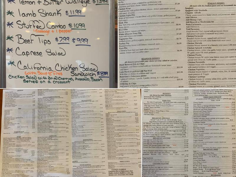 Benvenuto Restaurant Menu