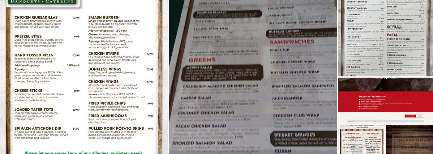 Aspen Restaurant Menu