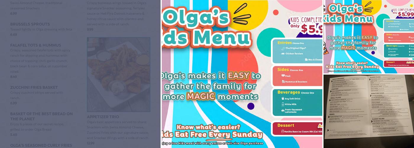 Olga's Kitchen Menu