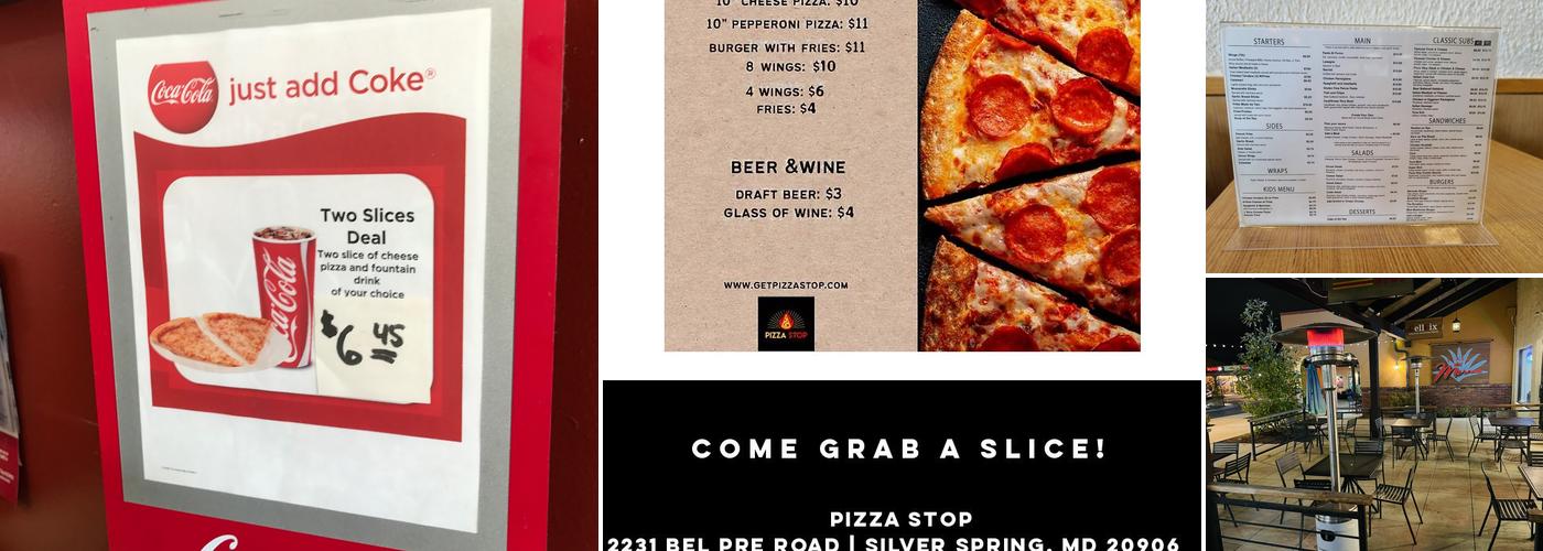 Pizza Stop Menu