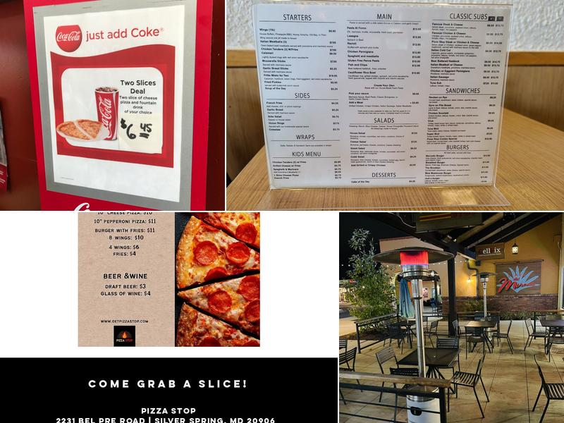 Pizza Stop Menu