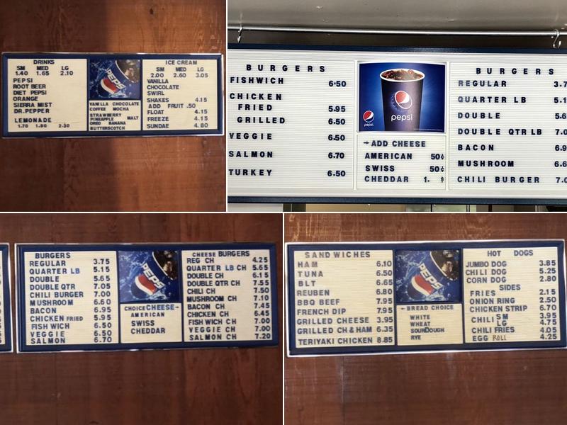 Carr's Drive In Menu