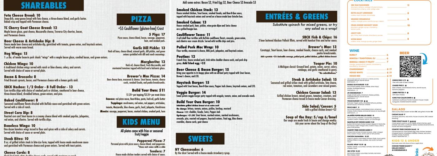 Saugatuck Brewing Co. - Kalamazoo Menu