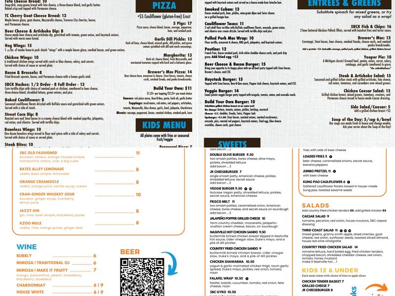 Saugatuck Brewing Co. - Kalamazoo Menu