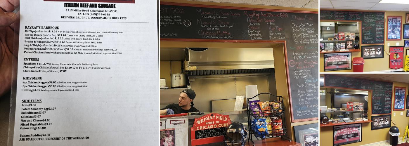 Ray Ray's Italian Beef & Sausage Menu