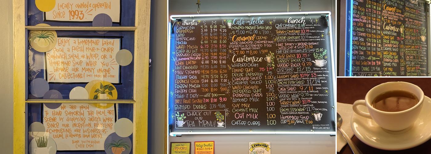 Caffè Casa Menu