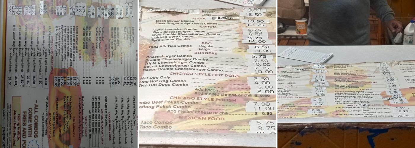 Chicago Subs & Grill Menu