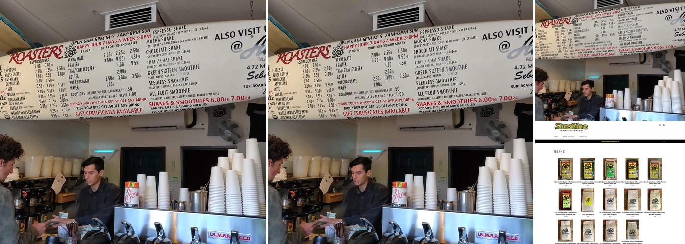 Roasters Espresso Bar Menu