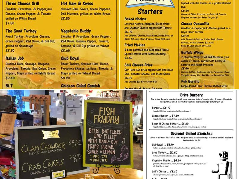 Brite Eyes Brewing Company Menu