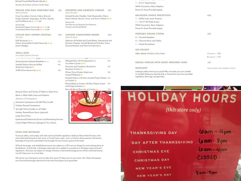 Starbucks Menu