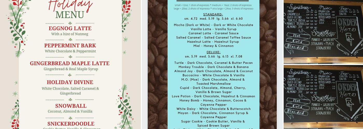 Happy Days Cafe Menu