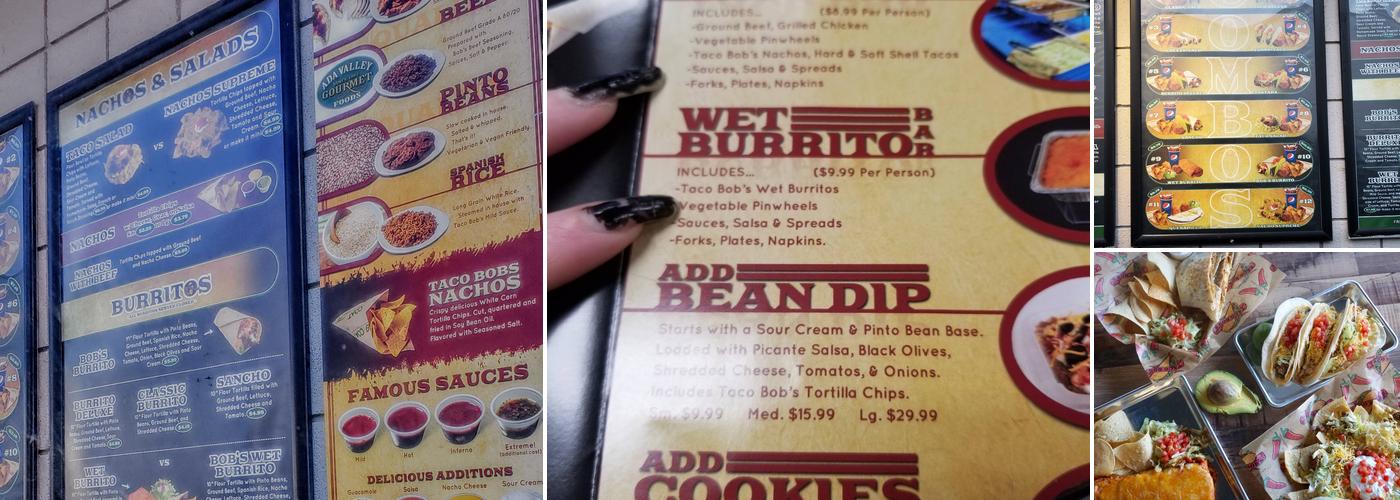 Taco Bob's Menu