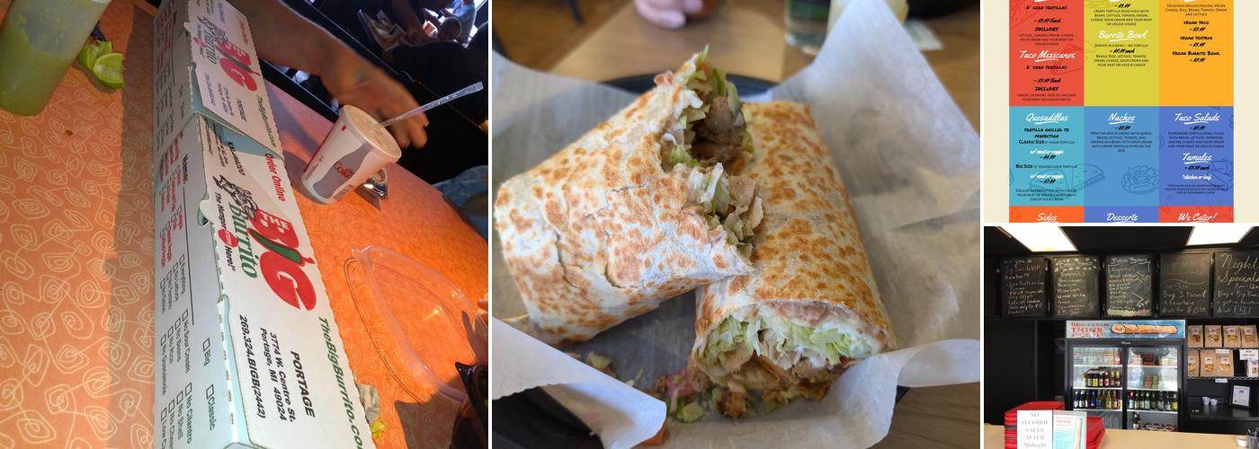 The Big Burrito Menu