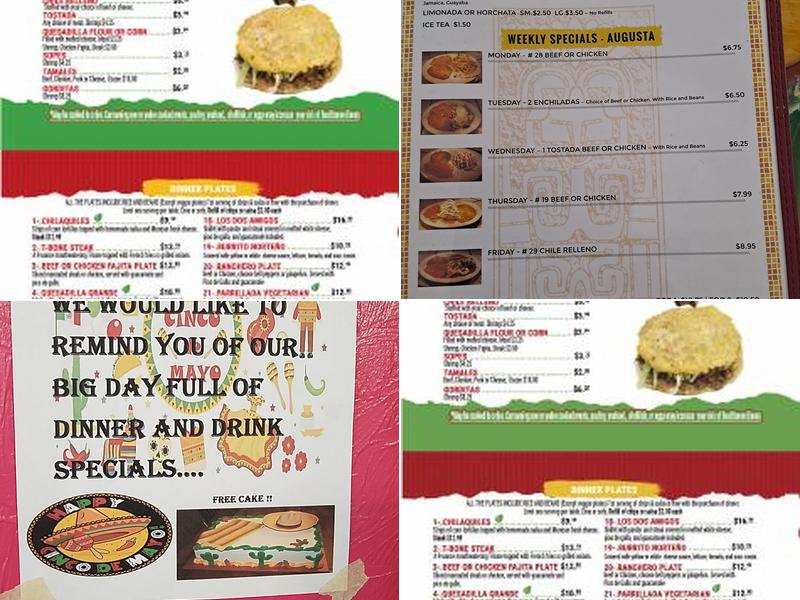 Nina's Taqueria Menu