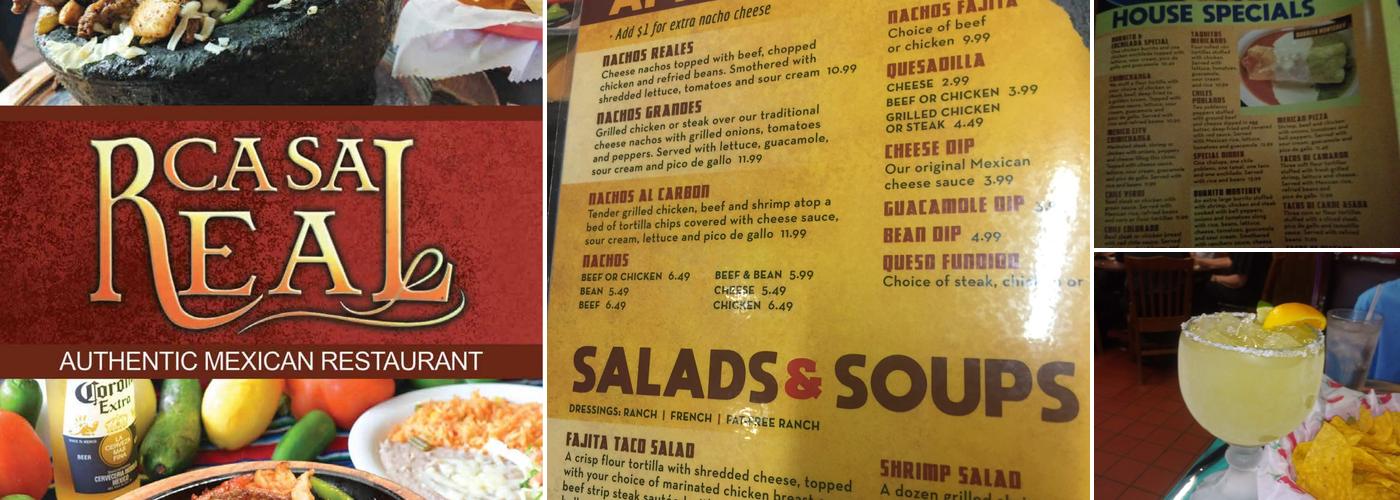 Casa Real Menu