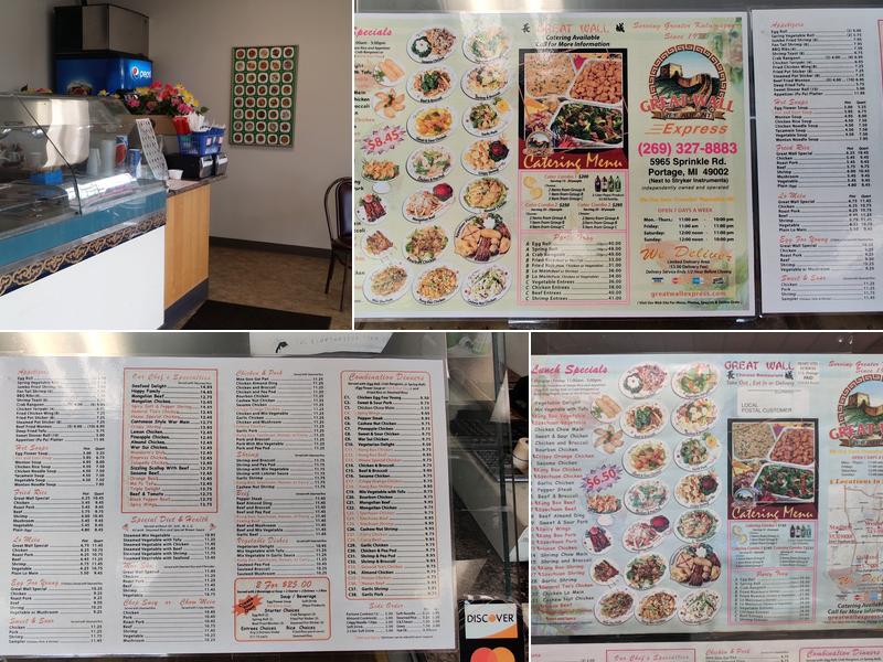 Great Wall Express Menu
