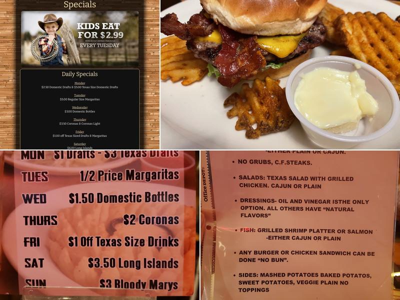 Texas Corral Menu