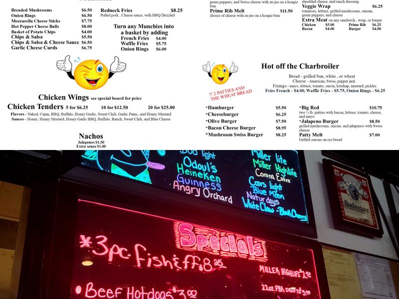 Nob Hill Bar & Grill Menu