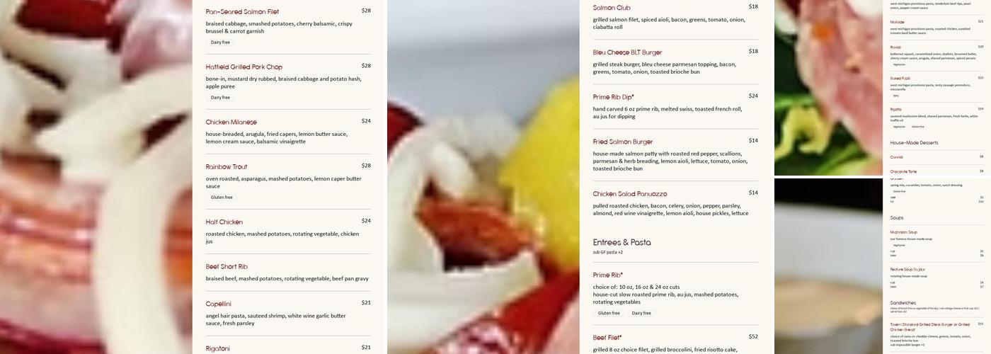Martell's Menu