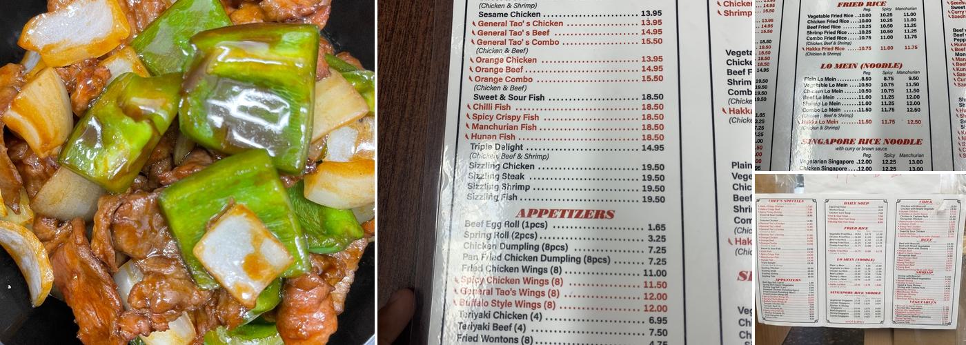 Indochine Express Menu