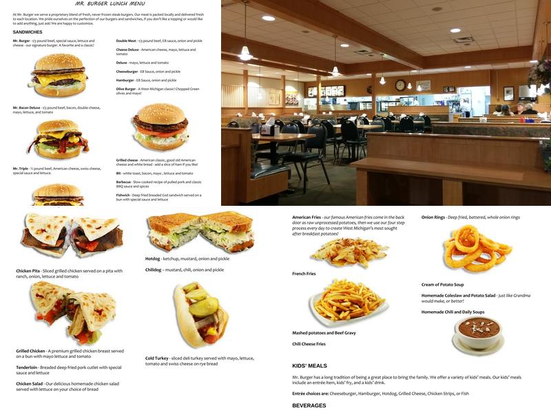 Mr. Burger Menu