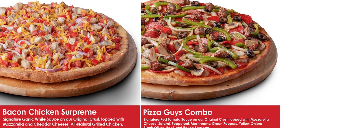 Pizza Guys Menu