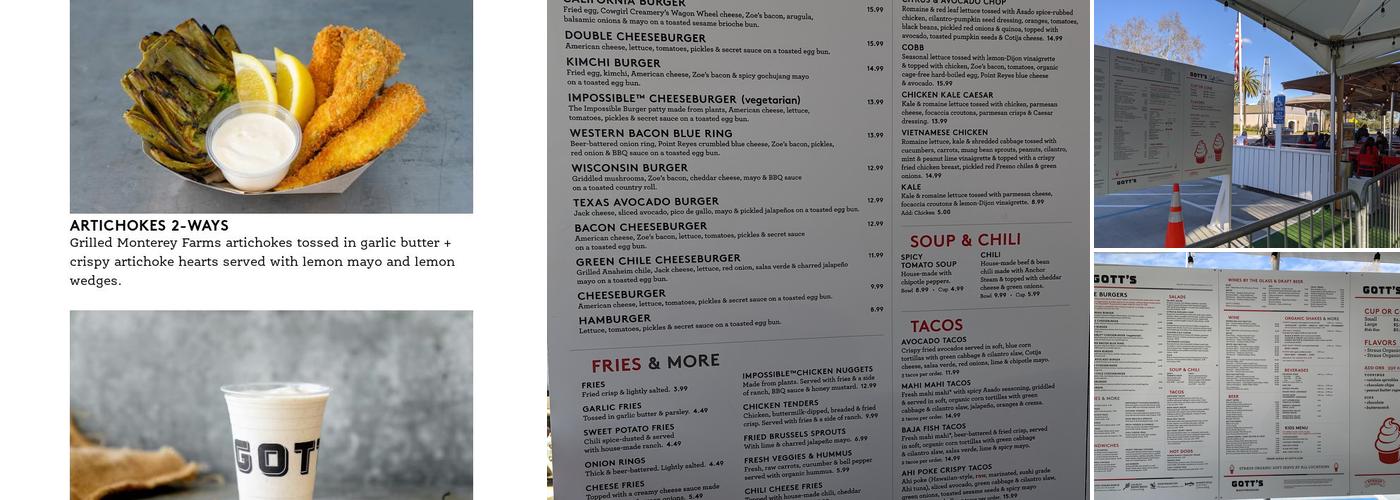 Gott's Roadside Menu