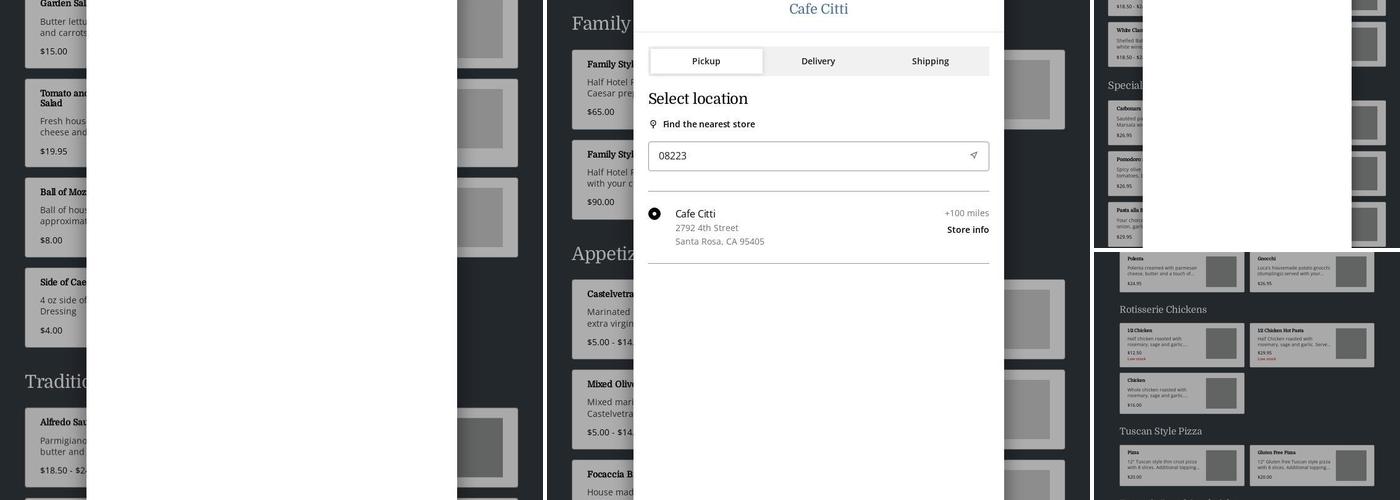 Cafe Citti Menu