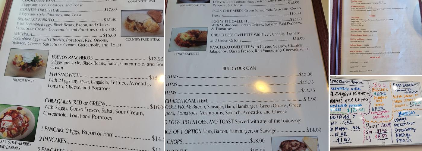 Jefferson Café Menu