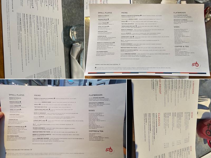 Boon Fly Café Menu
