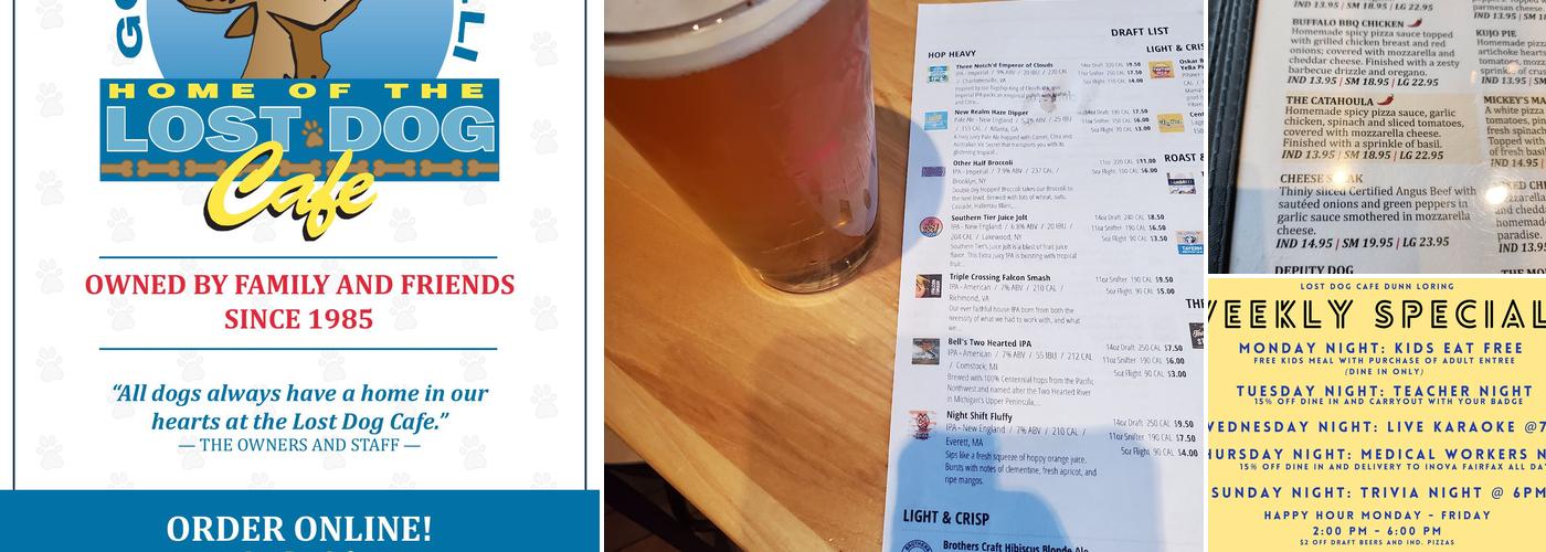 Lost Dog Cafe - Dunn Loring Menu