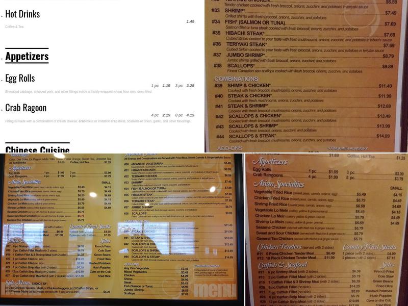 Family Style Chicken & Seafood Menu