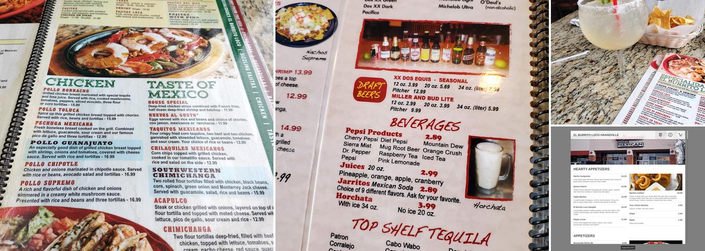 El Burrito Loco Menu