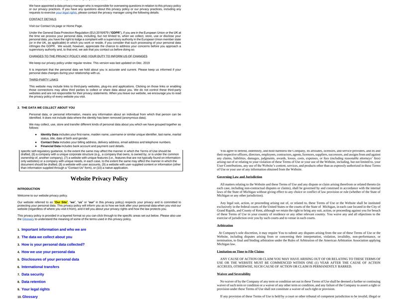 Russ' Restaurant Menu