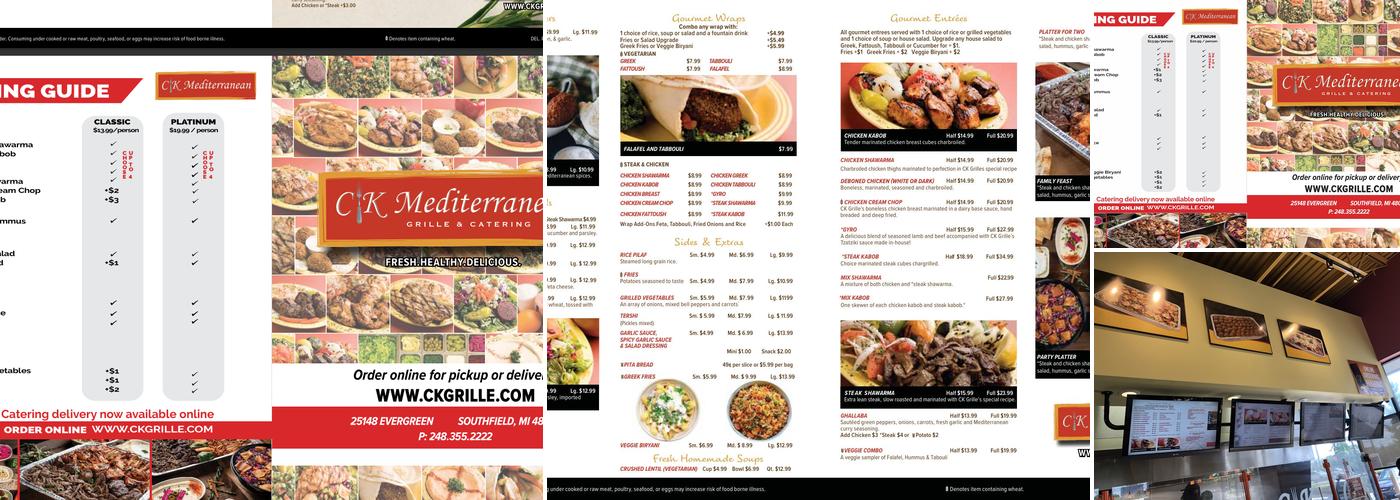 CK Mediterranean Grille and Catering (Cafe Kabob) Menu