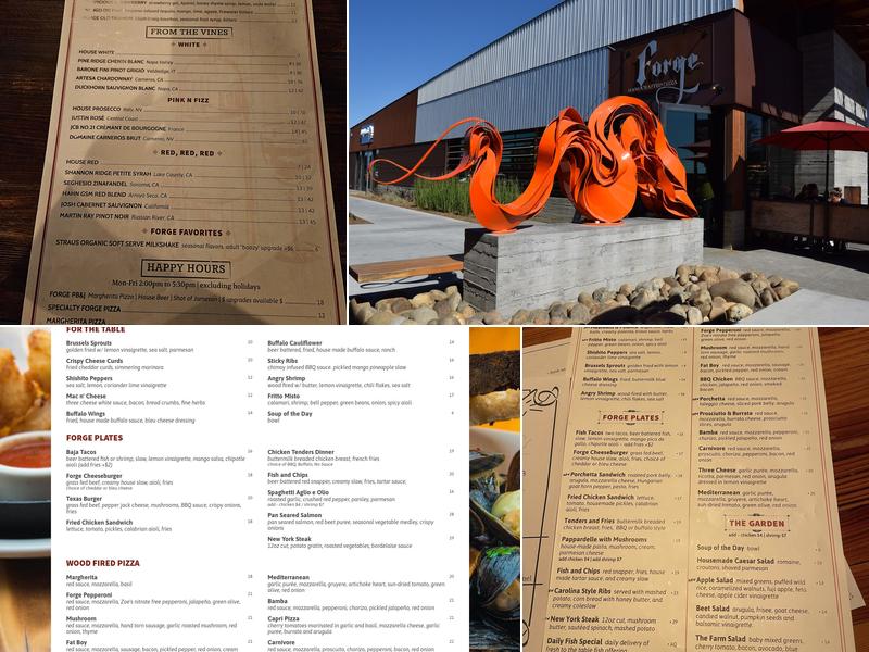 Forge Pizza Menu