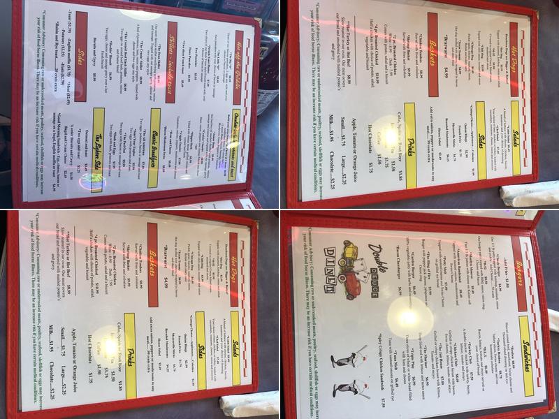 Double Deuce Diner Menu