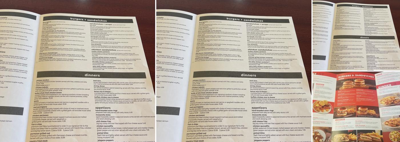 Big Boy Menu
