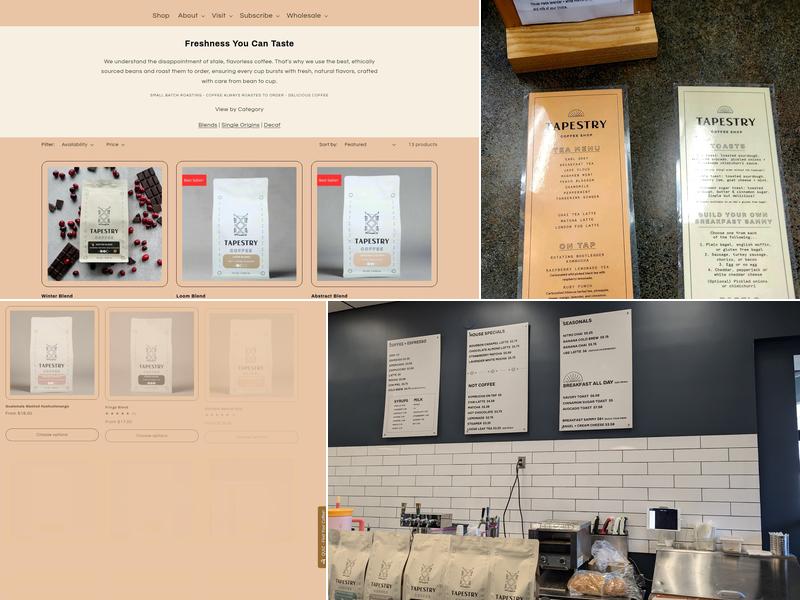 Tapestry Coffee Menu